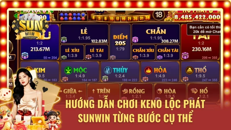 Năm chơi Keno lộc phát ở Sunwin đơn giản dễ hiểu