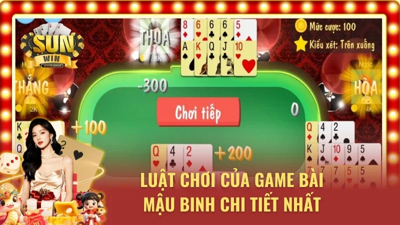 Luật chơi game bài mậu binh người chơi cần nắm