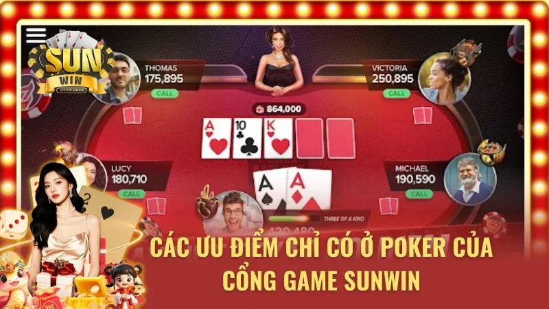 Top những ưu điểm khiến tân thủ nên tham gia Poker Sunwin