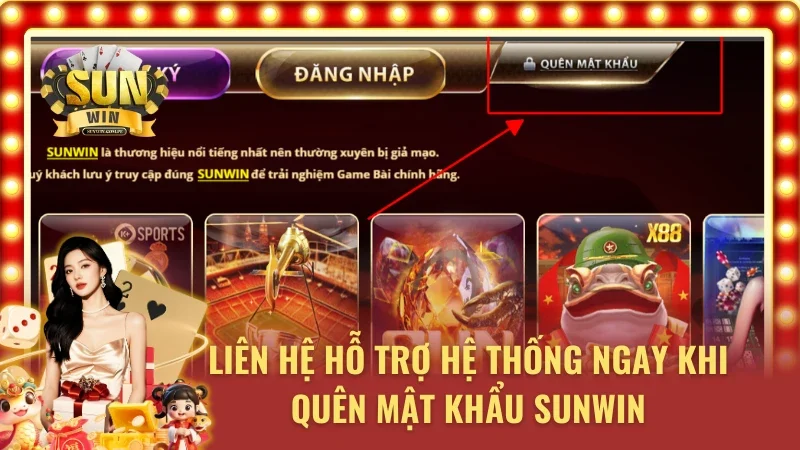 Hỗ trợ nhanh khi quên mật khẩu cực tiện lợi