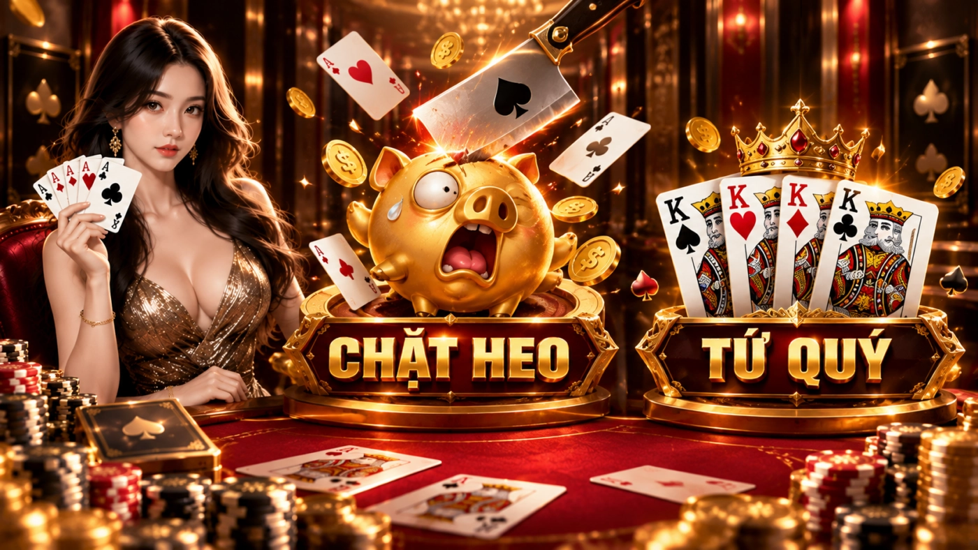 Chặt heo bằng tứ quý trong tiến lên miền Nam