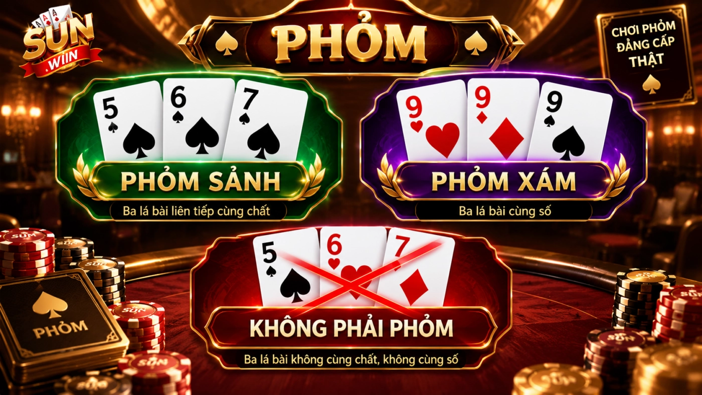 Phỏm sảnh và phỏm xám trong bài phỏm