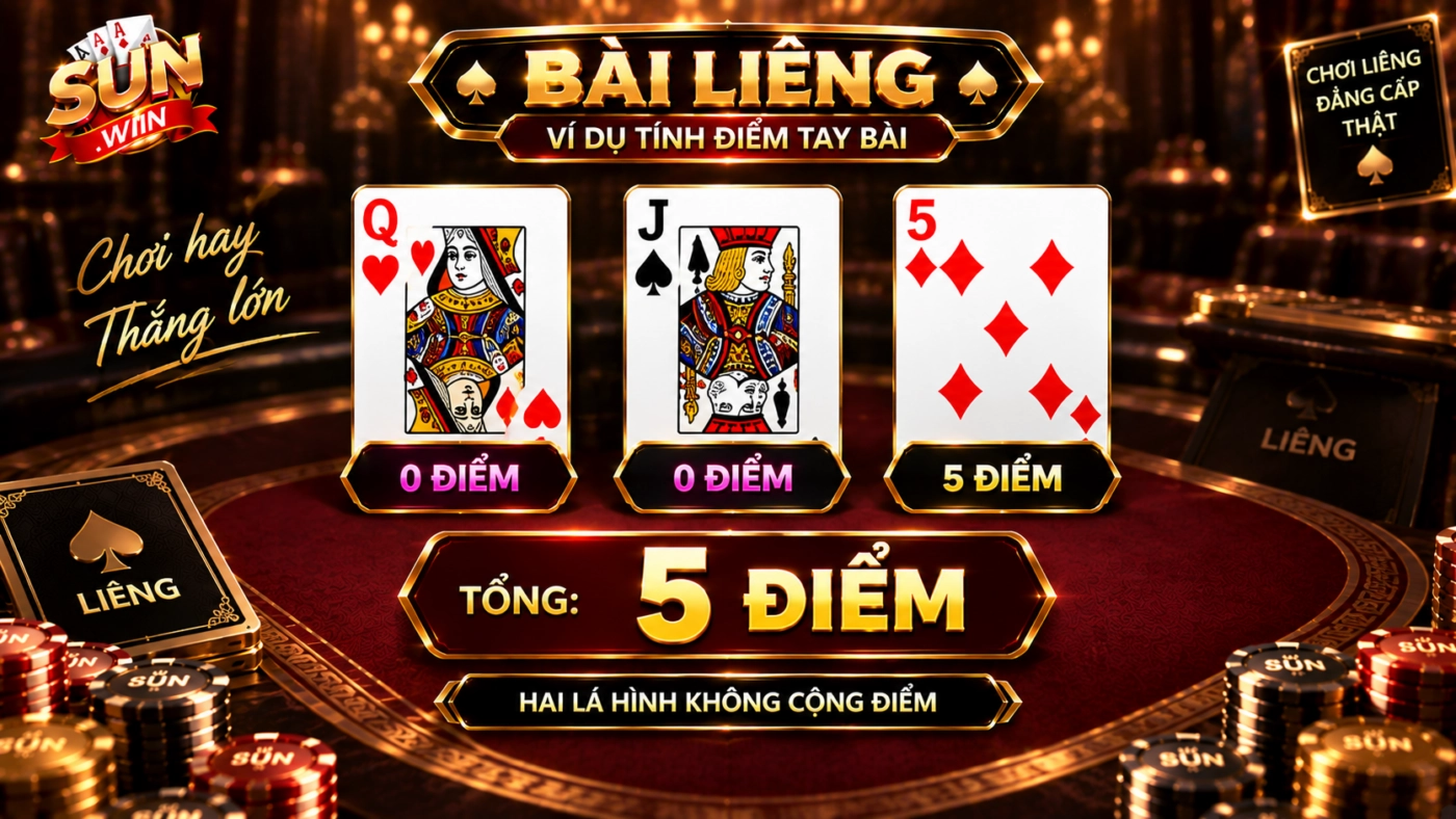 Tính điểm một tay bài ba lá trong ván liêng