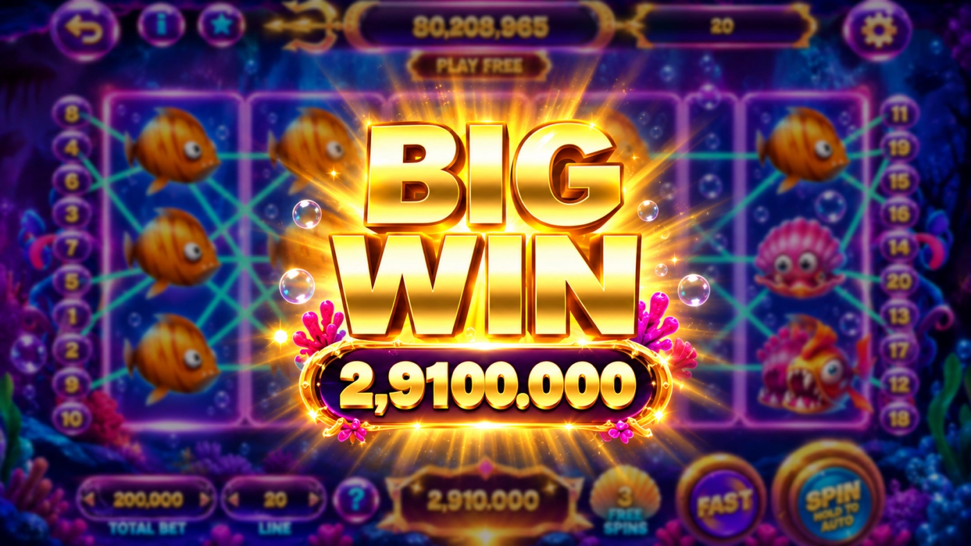 Big Win nổ hũ Thủy Cung Sunwin thắng 2.910.000 ở tổng cược 200.000