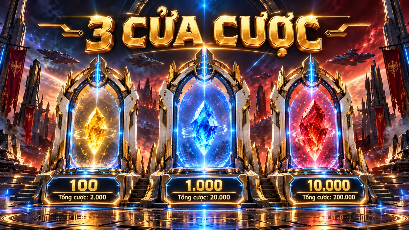 Ba phòng cược nổ hũ Avengers Sunwin 100, 1.000 và 10.000 mỗi dòng với tổng cược 2.000, 20.000, 200.000